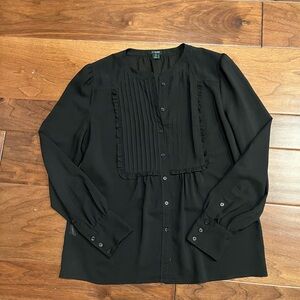j.Crew, black blouse size 10 excellent condition